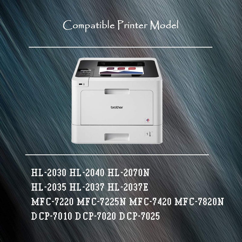 TG Imaging Compatible TN-350 Toner Cartridge Replacement for Brohter TN350 TN 350 for HL-2030 HL-2040 HL-2070N HL-2035 HL-2037 HL-2037E MFC-7220 7225N 7420 7820N DCP-7010 DCP-7020 Printer (1-Pack) - Image 3